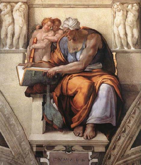 Michelangelo Buonarroti The Cumaean Sibyl Germany oil painting art